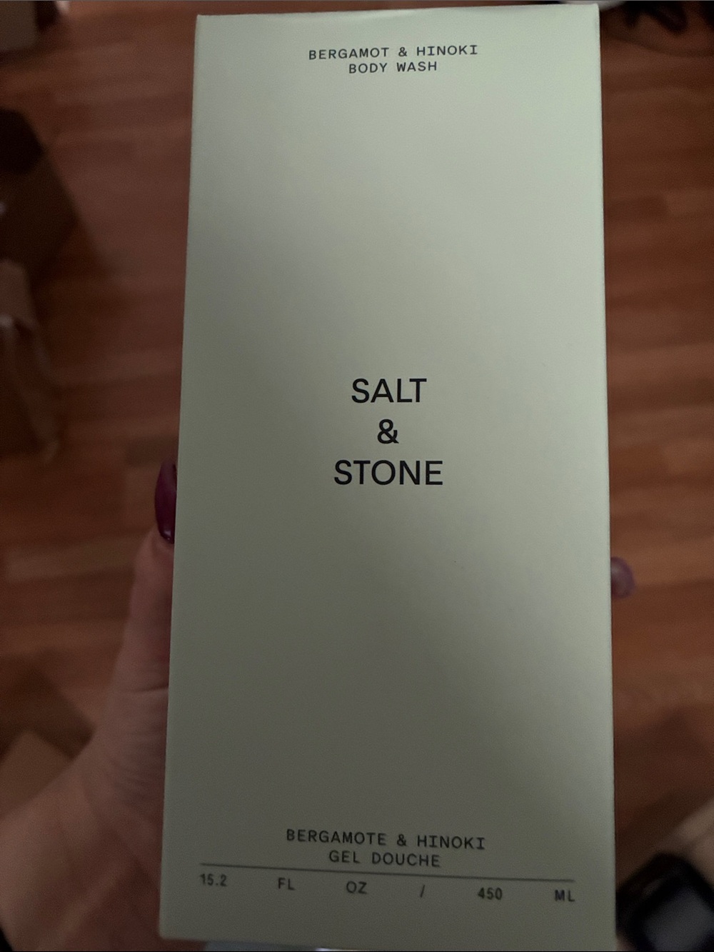 Salt and stone Bergamot & Hinoki Body Wash - White